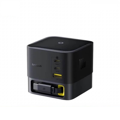 Picture of Baseus Nomos 100W GaN Desktop Charging Station Multi Port Fast Charger-Black