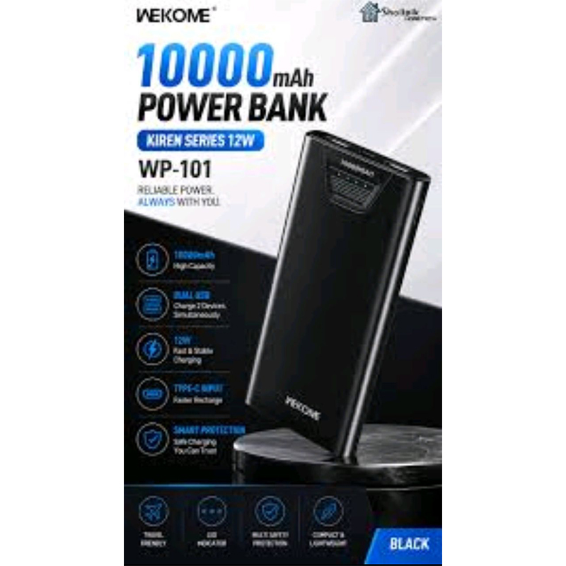 Picture of Surpass P200 10000mAh PD 22.5W Fast Charging Power Bank-Black