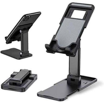 Picture of Desk Mobile Phone Holder Stand For iPhone iPad Android Adjustable Desktop Tablet Holder Universal Table Cell Phone Stand-Black