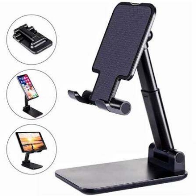 Picture of Desk Mobile Phone Holder Stand For iPhone iPad Android Adjustable Desktop Tablet Holder Universal Table Cell Phone Stand-Black
