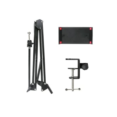 Picture of Mobile Stand Lazy Long Arm Portable Adjustable Desk Mount for Mobile Phone-Black