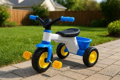 Picture of Royal Bike 3 Wheeler Ride On Tricycle For Kids-Multicolor