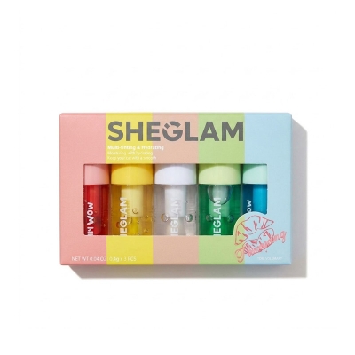Picture of Sheglam Jelly Wow Hydrating Lip Oil Moisturizing Plumping Lip Gloss 5pcs Set