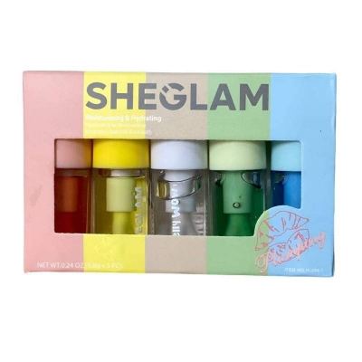 Picture of Sheglam Jelly Wow Hydrating Lip Oil Moisturizing Plumping Lip Gloss 5pcs Set
