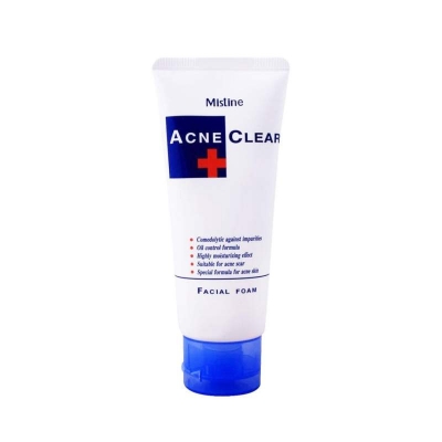 Picture of Mistine Acne Clear Face Wash Facial Foam 85 ml-Multicolor
