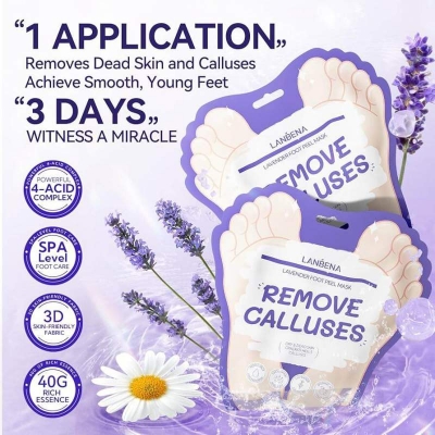 Picture of Lanbena Lavender Foot Peel Mask - 40g