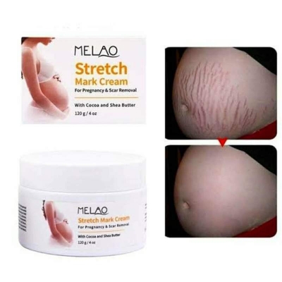 Picture of Melao Stretch Mark Cream For Pregnancy And Scar Removal Treatment With Cocoa And Shea Butter Belly Moisturizer-120gm