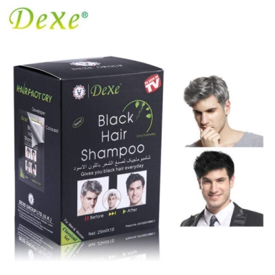 Picture of Dexe Black Hair Shampoo Set 10 Pcs-Multicolor
