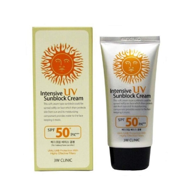 Picture of 3W Clinic Intensive UV Sunblock Cream SPF 50+PA+++ 50gm-Multicolor