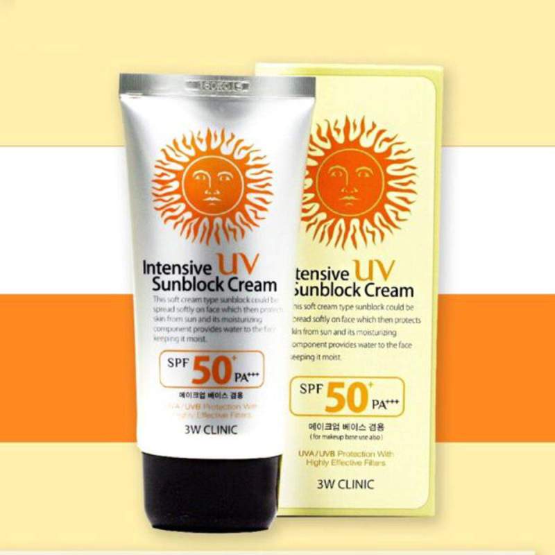 Picture of 3W Clinic Intensive UV Sunblock Cream SPF 50+PA+++ 50gm-Multicolor