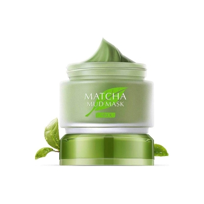 Picture of Laikou Green Tea Matcha Mud Facial Mask Clay Deep Cleaning Oil-Control Moisturizing Blackhead Remover Cleanser Mud Deeply-85gm