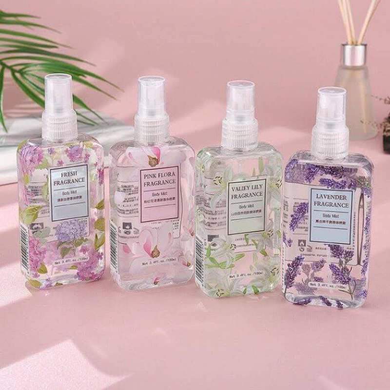 Picture of Shiliya Body Mist Collection (Pink Flora, Valley Lily, Fresh Fragrance, Lavender)