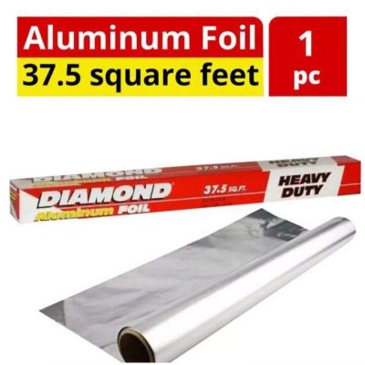 Picture of Diamond Aluminium Foil Paper - Durable Essential For Kitchen Use - Measures 37.5 Sqf For Multiple Culinary Applications-Multicolor
