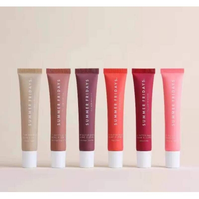 Picture of Summer Fridays Lip Balm Hydrating Mirror Lipgloss Lip Vanilla Pink Sugar Coffee Cake Scent Lipstick Transparent Oil Makeup