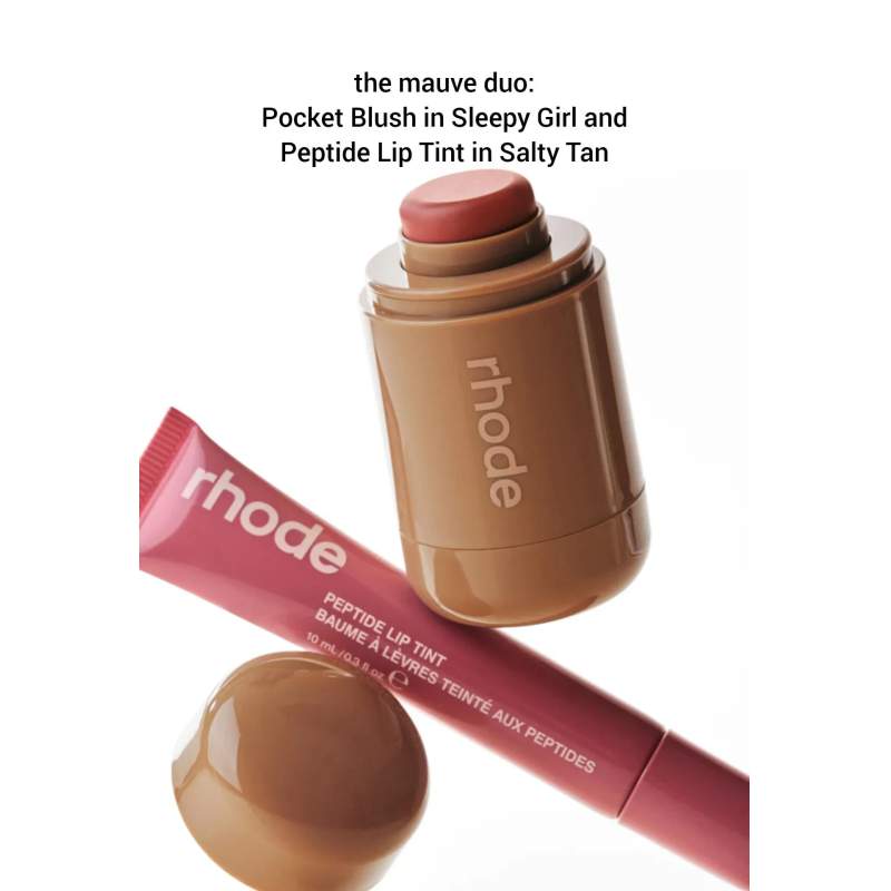 Picture of Rhode Sleepy Girl +Salty Tan Pocket Blush + Peptide Lip Tint Combo