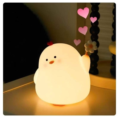 Picture of Cute Chicken Night Light LED Squishy Lamp Best Gift for Baby and Girl-Multicolor