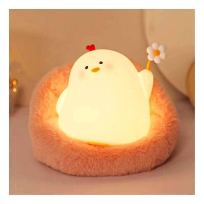 Picture of Cute Chicken Night Light LED Squishy Lamp Best Gift for Baby and Girl-Multicolor