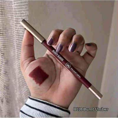 Picture of BEAUTY GLAZED Waterproof Matte Lip Liner Pencil-118 BURNT UMBER