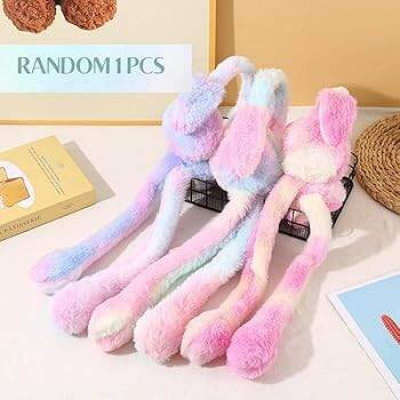 Picture of Color Plush Ear Muffs Moving Rabbit Ears Warm Popular Online Style Home Ear Muffs for Men Women Children Keep Warm Ear Muffs-Multicolor