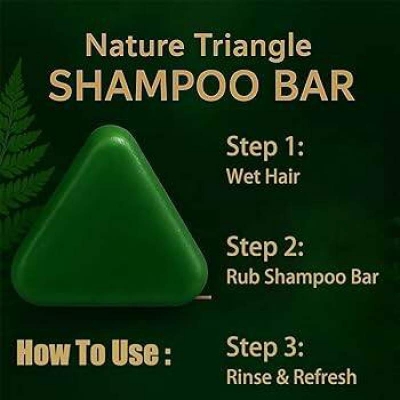 Picture of Seven Nature Green Soap Shampoo Bar – Reduces Hair Fall & Strengthens Hair