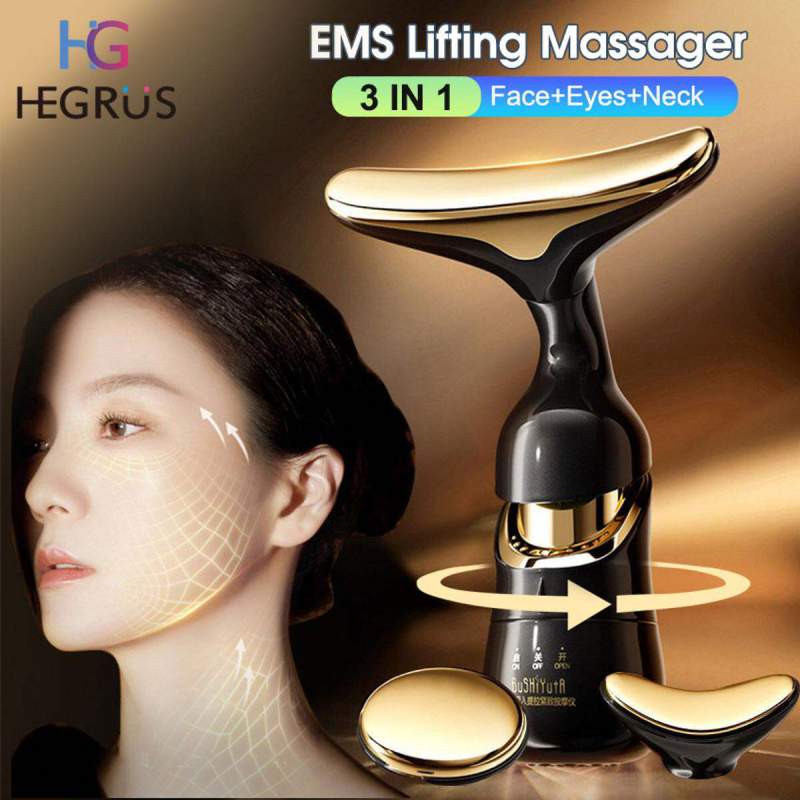 Picture of 3 IN 1 EMS Face Lifting Massager Neck Firming Eye Massage Skin Fine Lines Beauty Tools Skin Lifting Tightening Device Skin Care Tool