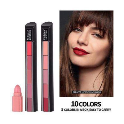 Picture of 5 In 1 Lipstick Set Non Stick Long Lasting Waterproof Velvet Matte Finish