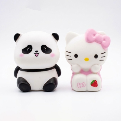 Picture of Panda LED Night Light Living Room Cute Panda Plastic Lamp Bedside Decor Creative Kids Night Light Birthday Gift Cake Decor-Multicolor