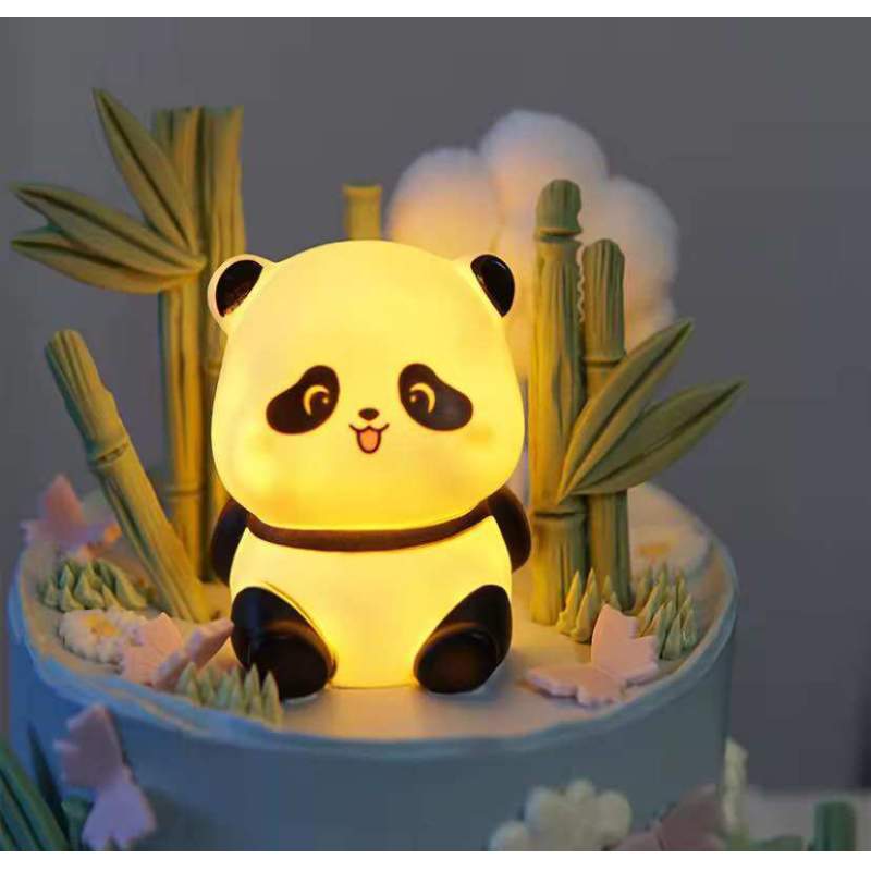 Picture of Panda Silicone Night Light, Patting Light, Elephant Baby Panda - for Room Decor, Gift for Child