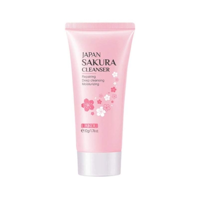Picture of 50ml of Gentle LAIKOU Japan Sakura Cleanser:-Multicolor