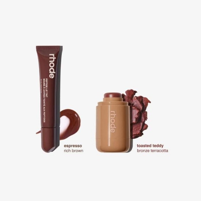 Picture of 2 in 1 Most Demanding Rhode Espresso Lip Combo ( Toasted teddy + Espresso)