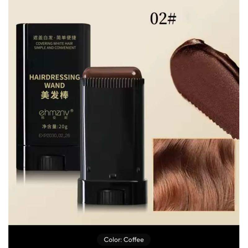 Picture of Ehmznv 2-in-1 Instant Comb Hair Dye, Touch up Comb, Waterproof Sweat proof Hair Dye Comb for Gray Hair Coverage Beard Hair Color Stick