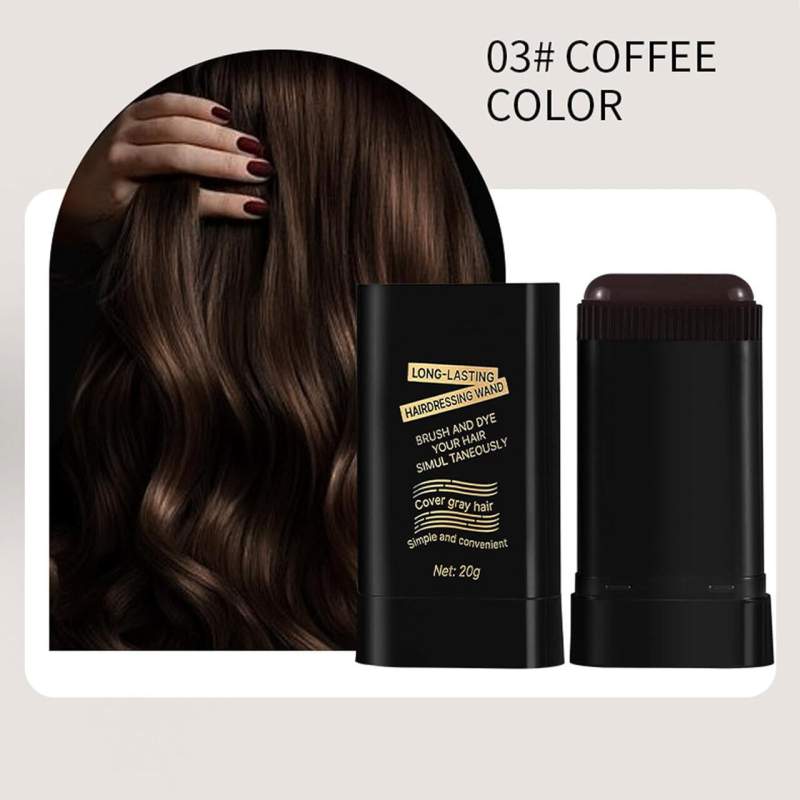 Picture of Ehmznv 2-in-1 Instant Comb Hair Dye, Touch up Comb, Waterproof Sweat proof Hair Dye Comb for Gray Hair Coverage Beard Hair Color Stick