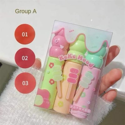 Picture of kekemood candied haws mirror lip glaze set moisturizing moisturizing water gloss cute pouty lips glass lip gloss for women