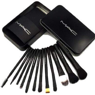 Picture of M.A.C Cosmetic Makeup Brush Set - 12 Pcs (Pack of 12)-Multicolor
