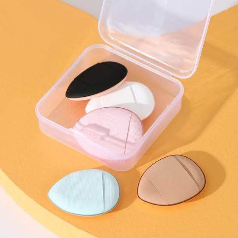 Picture of Finger Puff Sponge Makeup Mini Partial Concealer & Foundation Sponge(5 piece )-Multicolor