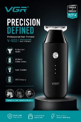 Picture of VGR V-932 Professional Cordless Hair Trimmer Premium Precision Grooming
