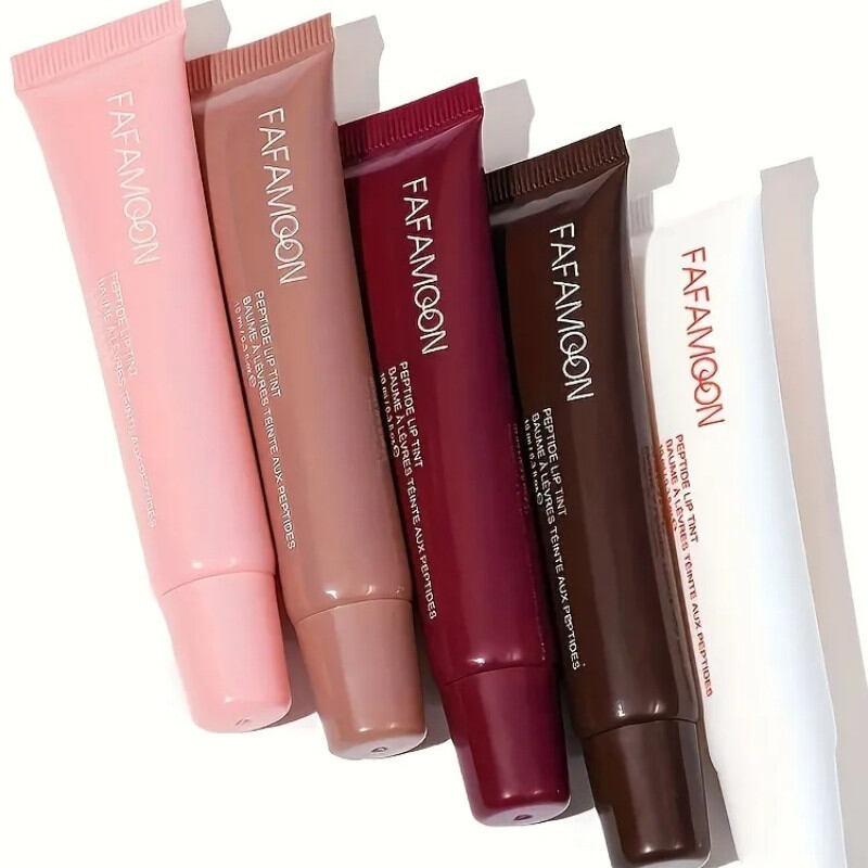 5-color Glossy Lip Balm Moisturizing Hydrating Lightening Lip Lines Fruity Makeup Liquid Tinted Lip Balm Cosmetics Lip Care