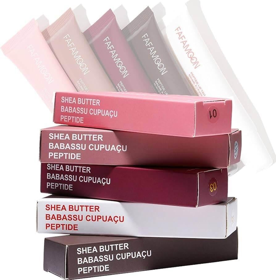 5-color Glossy Lip Balm Moisturizing Hydrating Lightening Lip Lines Fruity Makeup Liquid Tinted Lip Balm Cosmetics Lip Care