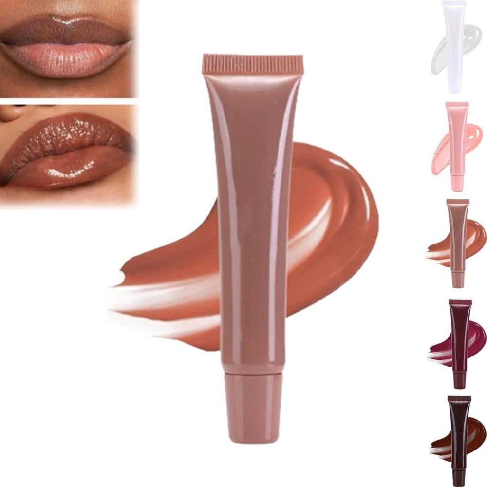 5-color Glossy Lip Balm Moisturizing Hydrating Lightening Lip Lines Fruity Makeup Liquid Tinted Lip Balm Cosmetics Lip Care