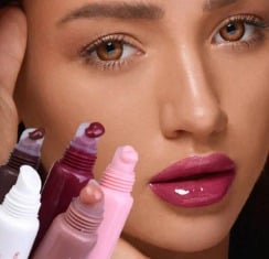 5-color Glossy Lip Balm Moisturizing Hydrating Lightening Lip Lines Fruity Makeup Liquid Tinted Lip Balm Cosmetics Lip Care