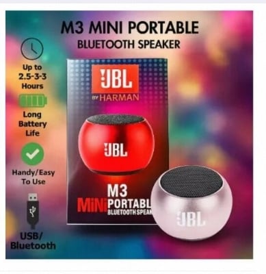 Picture of JBL M3 Mini Portable Bluetooth Speaker | Wireless TF Card Support | Deep Bass Compact Speaker