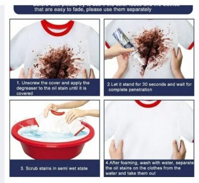 Picture of New Oil Stain Remover For Clothes, Emergency Stain Remover No Harm To Clothing