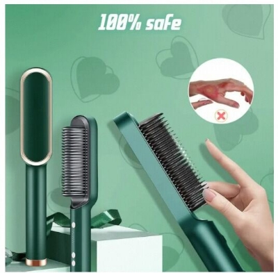 Picture of Professional Brush Hair Straightener Ceramic Electric Straightening Brush Fast Heating Curler Straightener Comb Styler - Hair Straightener - Bix Super Shop