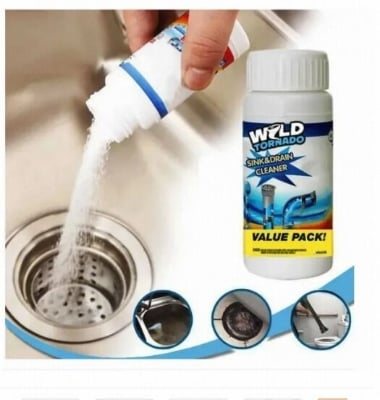 Picture of Kitchen Sink Toilet Drain Cleaner Block Unblock Powder Pipeline Clean Unblocker