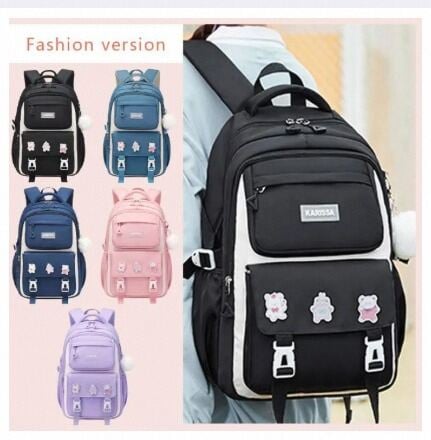 Picture of Durable School Bag for Kids - Waterproof Nylon Primary Backpack - Ergonomic Book Bag Style with Cartoon Design