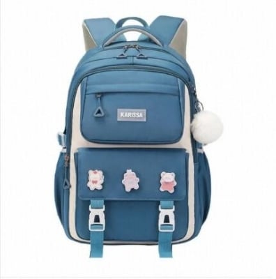 Picture of Durable School Bag for Kids - Waterproof Nylon Primary Backpack - Ergonomic Book Bag Style with Cartoon Design
