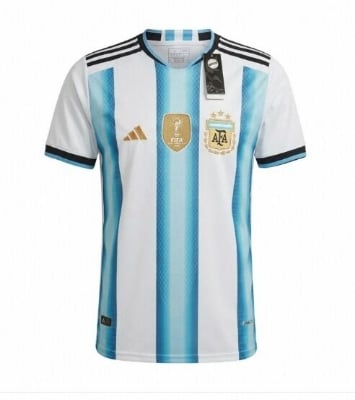 Picture of Argentina Home Kit Jersey - Fan Edition Jersey - Argentina Football Club AFA Kit - Imported From Thiland - Special Fans Version Club Jersey 2025/2026 - Pin Mash Fabrics - Short Sleeve - New Football Jersey - World Cup 2026 Design - Premium