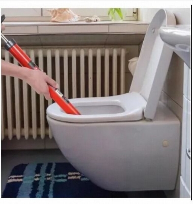 Picture of High Pressure Toilet Unblock Shot Toilet Plunger Drain Clog Remover, Toilet Plunger Kit High Pressure Air Drain Clog Remover Plumbing Tool for Bathroom Kitchen Bathtub
