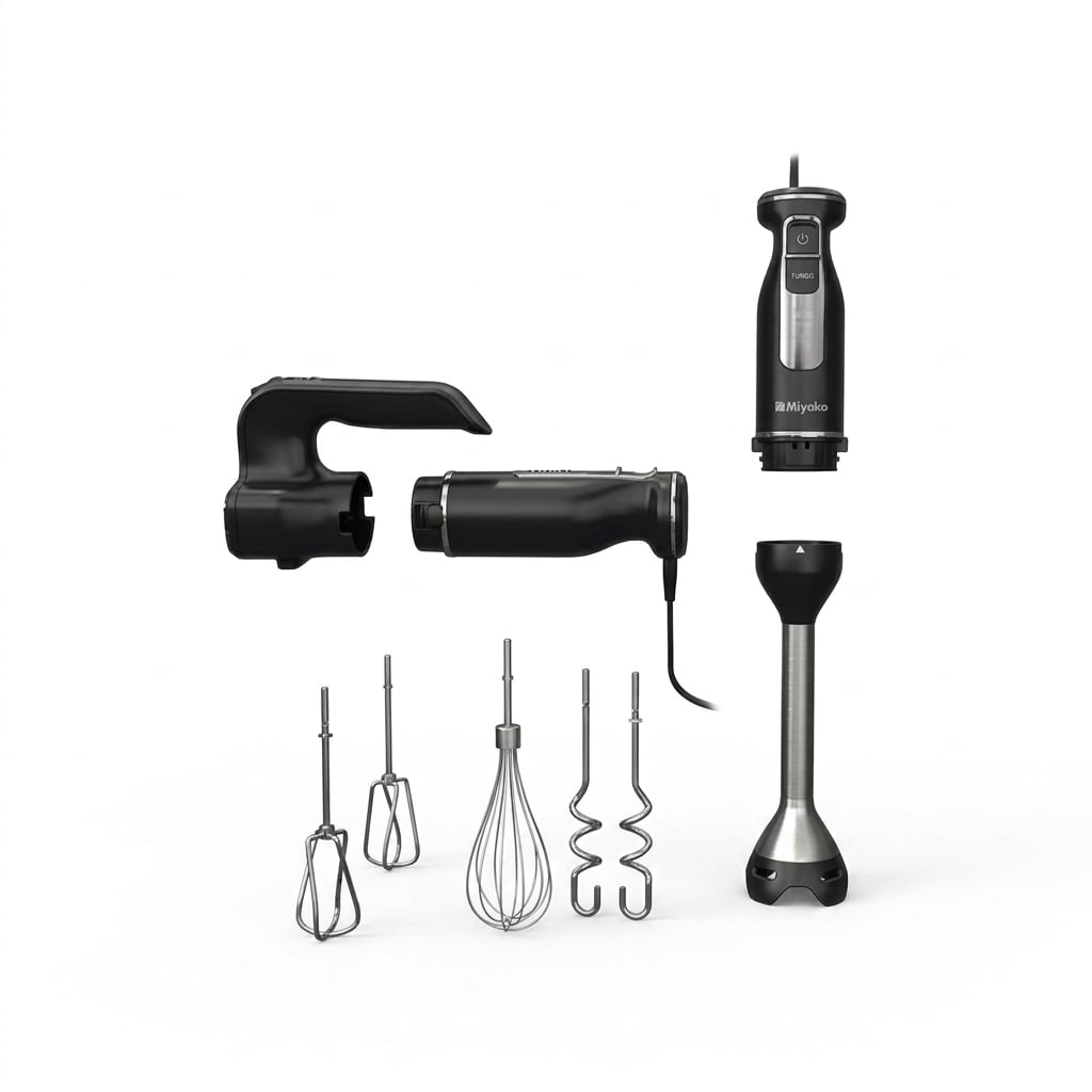 Picture of Miyako 1200W Hand Mixer-Blender Combo Egg Beater (HM-5513CX)