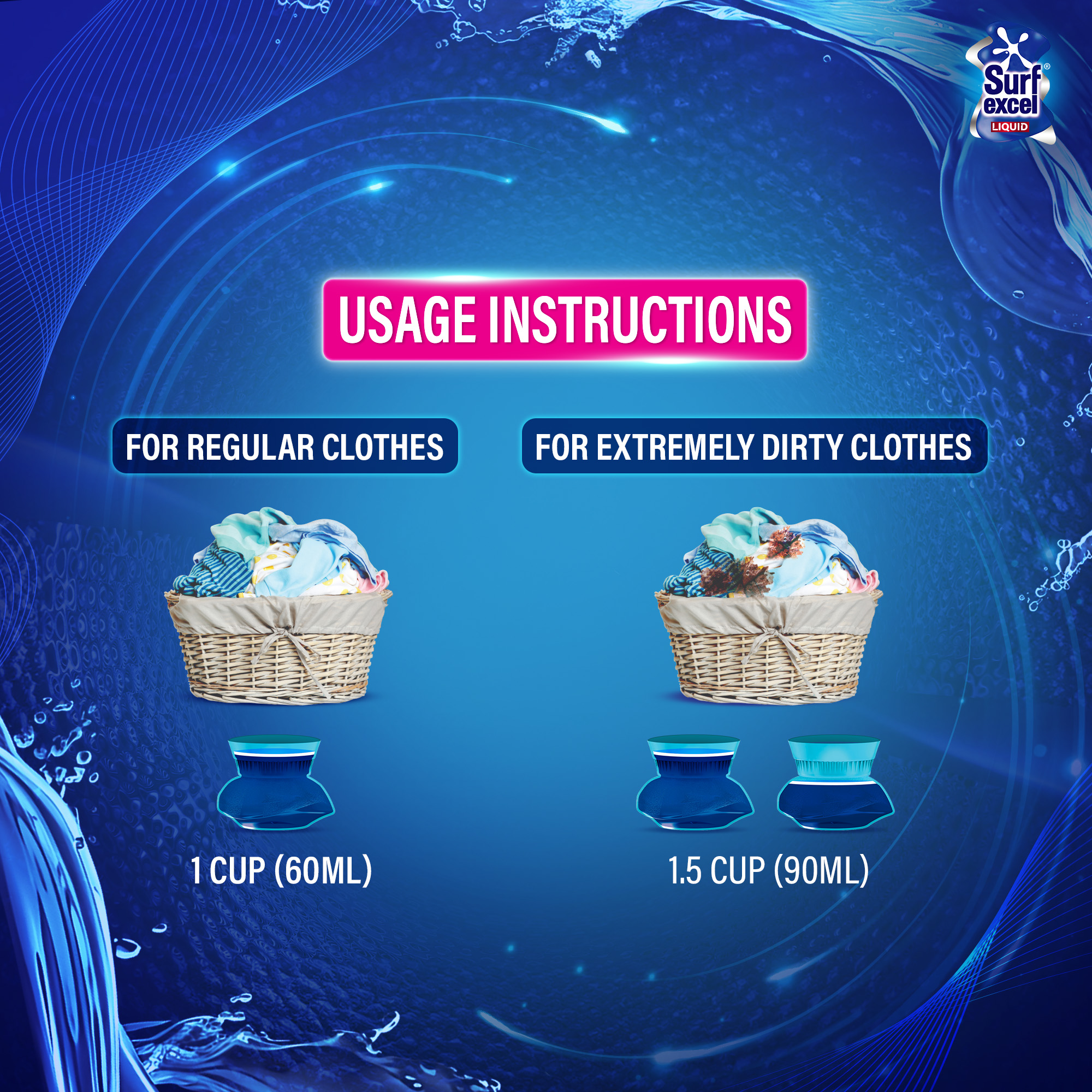 Picture of Surf Excel Liquid Detergent Top Load 1L